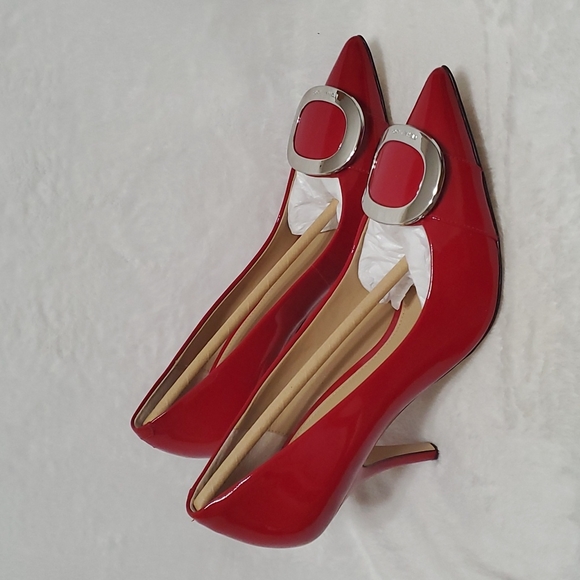 NWOT Michael kors pointed toe heels shoes 9M RED (Ss29) - Picture 2 of 8